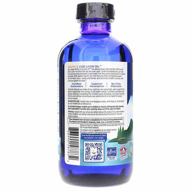 Arctic-D Cod Liver Oil Lemon, by Nordic Naturals, image #3