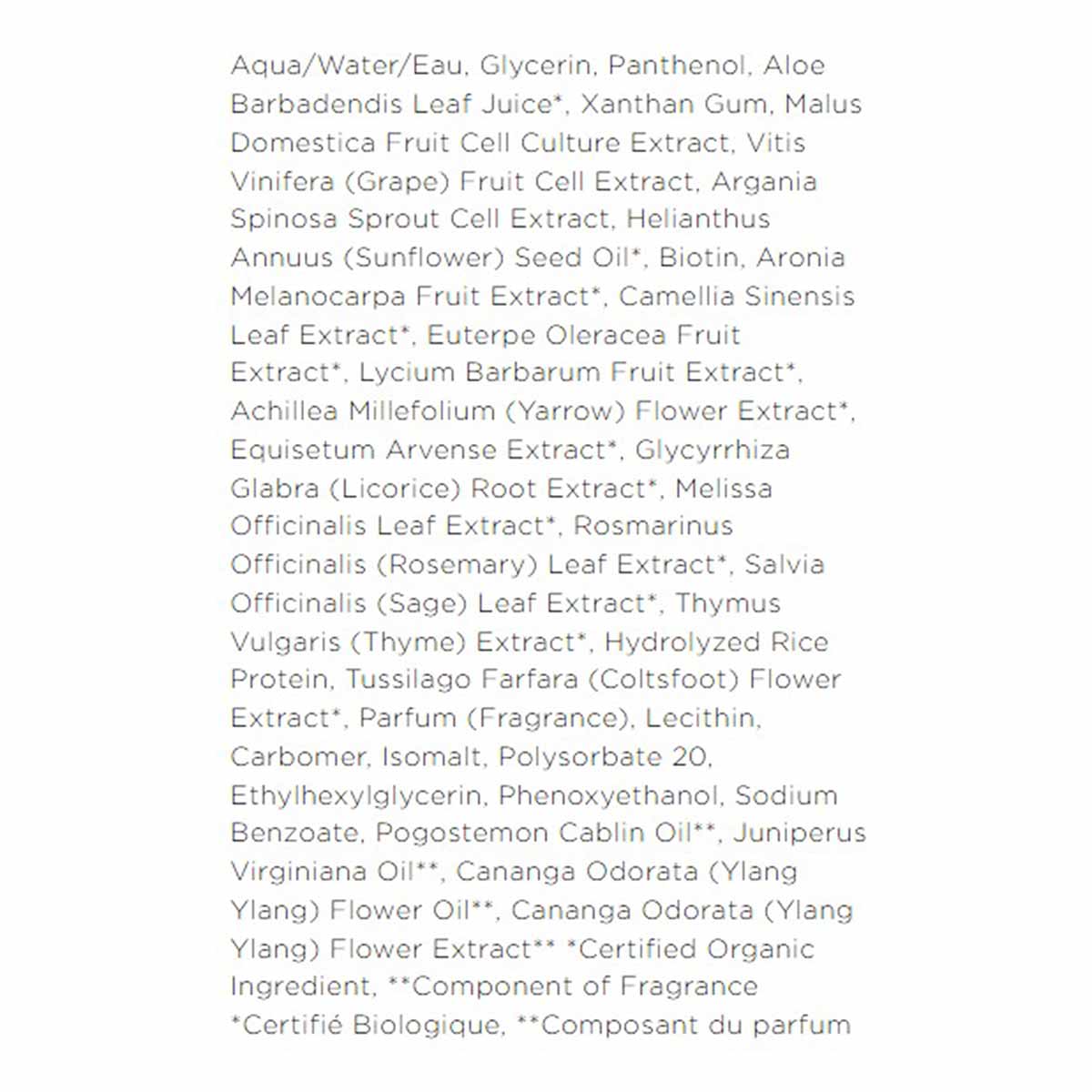 Andalou Naturals Argan Stem Cell Scalp Intensive bottle with ingredient list displayed on label.