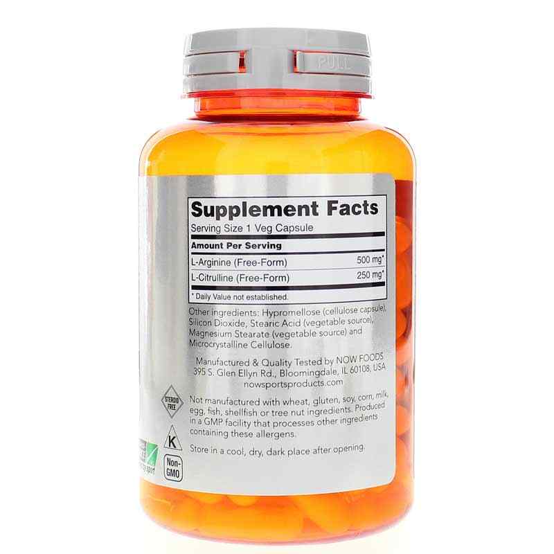 Arginine & Citrulline, by NOW Foods, image #2