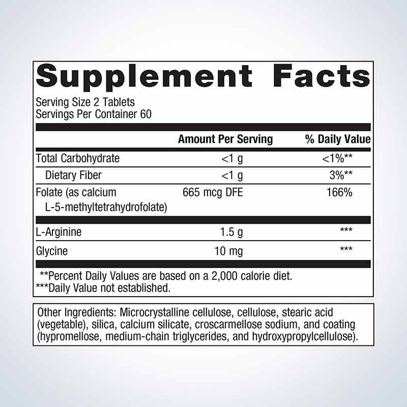 Arginine Plus, 120 Tablets, by Metagenics, image #2