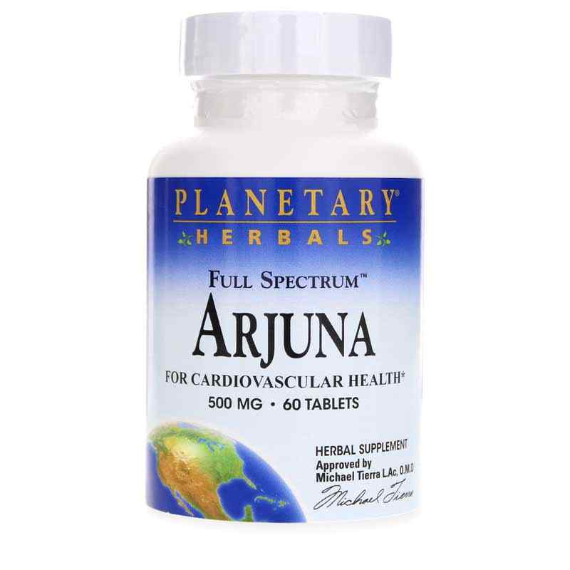 Arjuna Full Spectrum, 60 Tablets, by Planetary Herbals