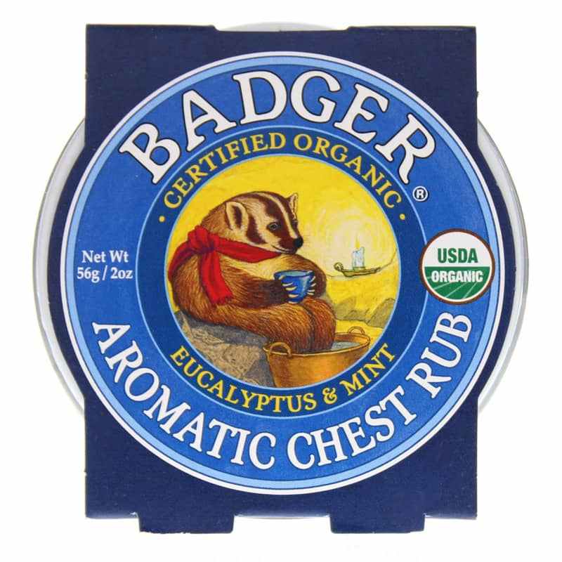 Aromatic Chest Rub Eucalyptus & Mint, 2 Oz, by Badger