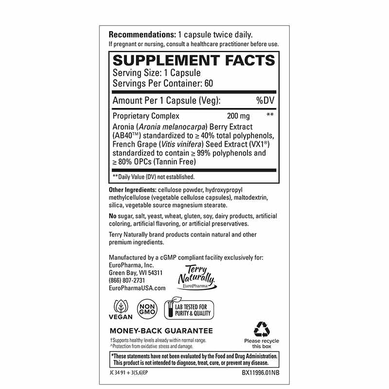 Aronia Berry Complex, 60 Capsules, by Terry Naturally, image #2