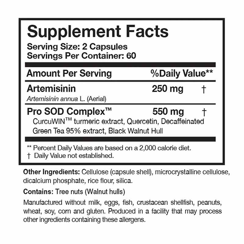 Artemisinin SOD, by Researched Nutritionals, image #2