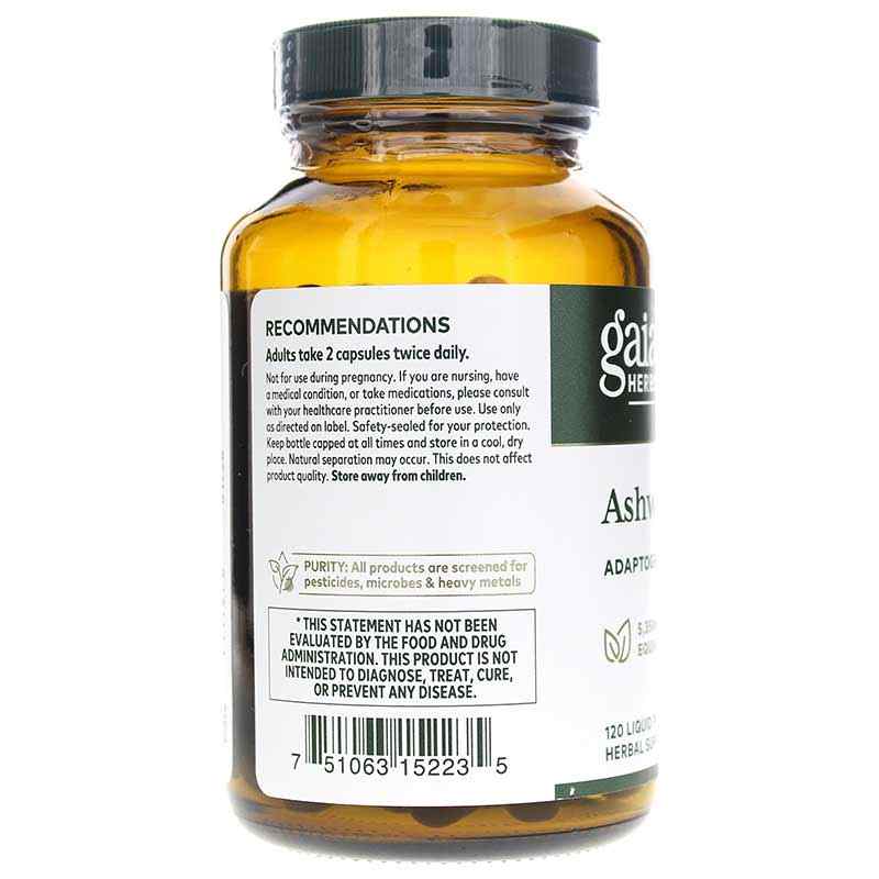 Ashwagandha 700, 120 Liquid Phyto Caps, by Gaia Professional Solutions, image #3