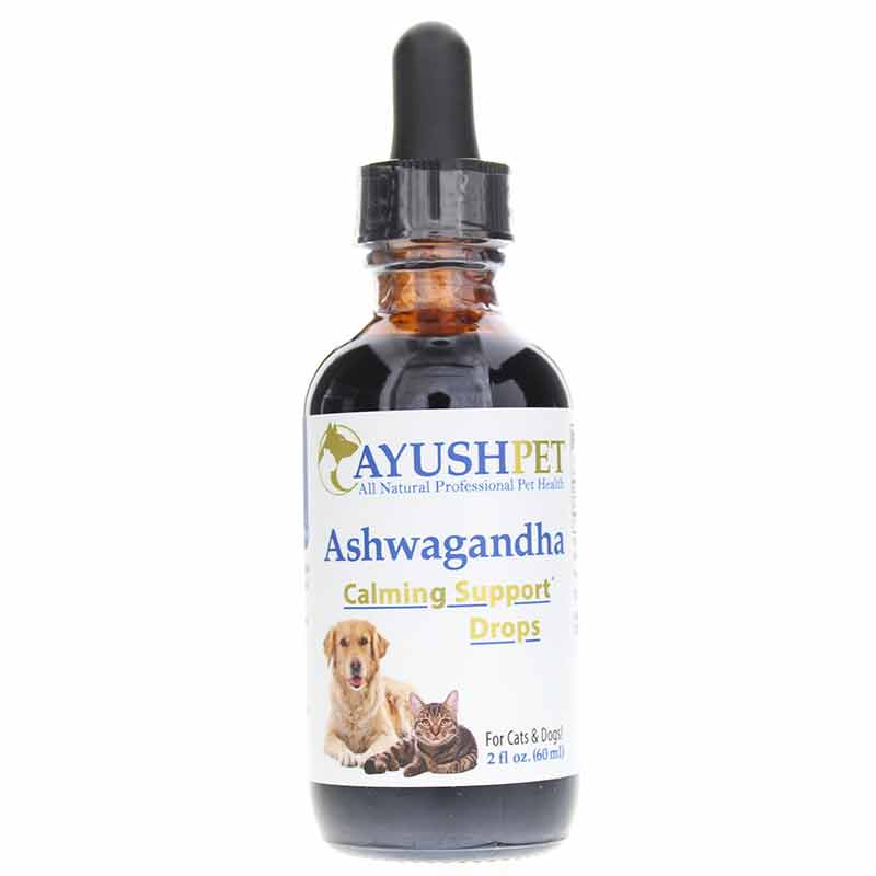 Ashwagandha Calming Support Drops for Cats & Dogs, by Ayush Herbs