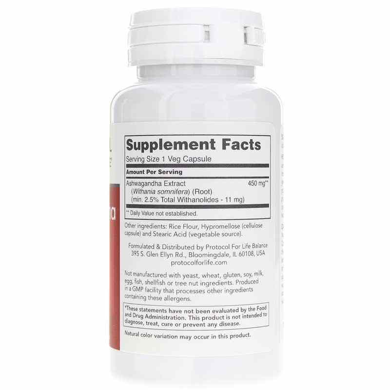 Ashwagandha Extract 450 Mg, by Protocol For Life Balance, image #2