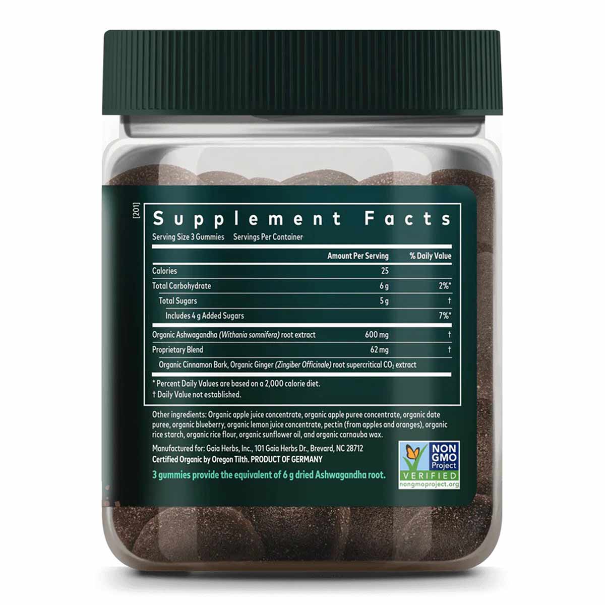 Ashwagandha Gummies, by Gaia Herbs