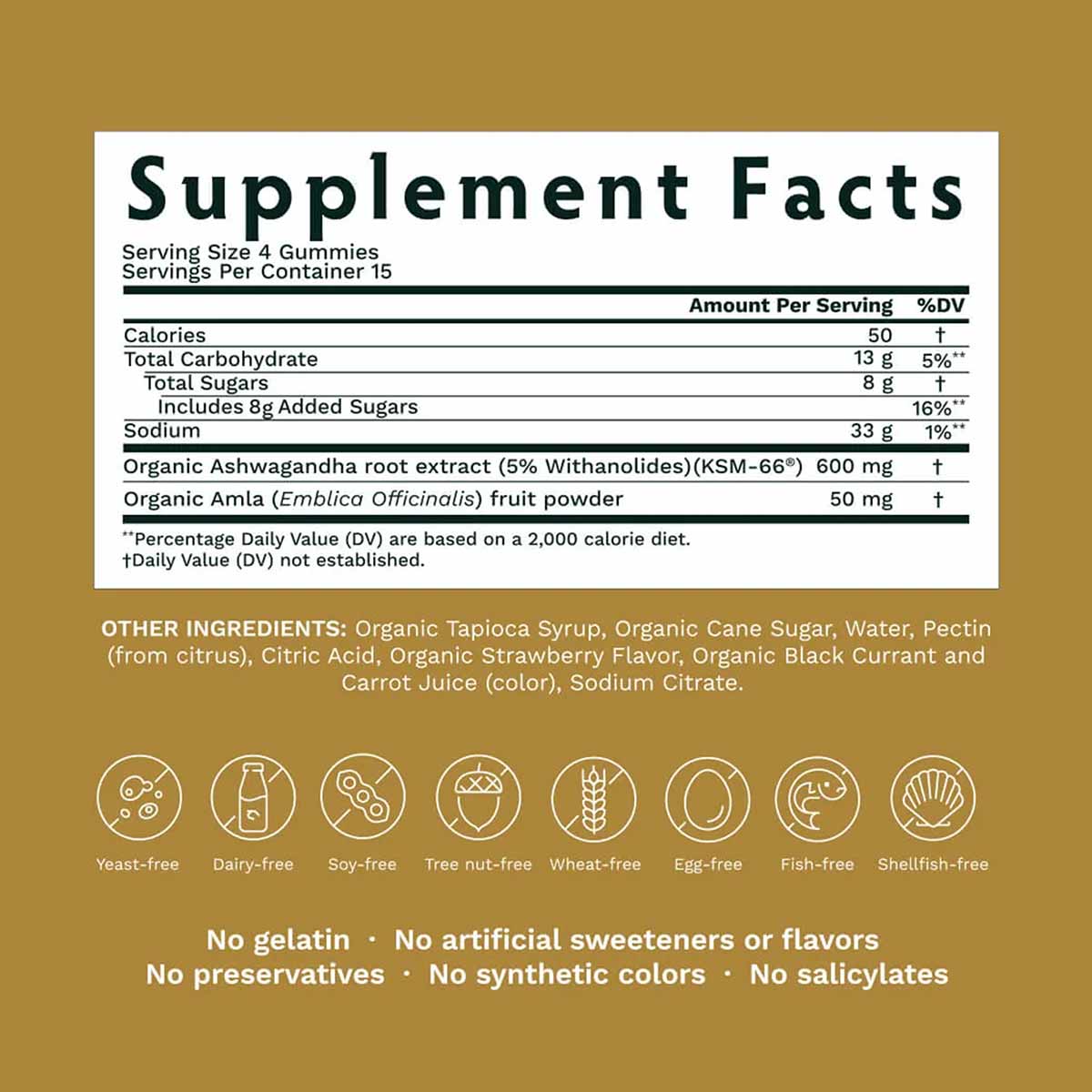 Ashwagandha KSM-66 Gummies, 60 Gummies, by Tribe Organics