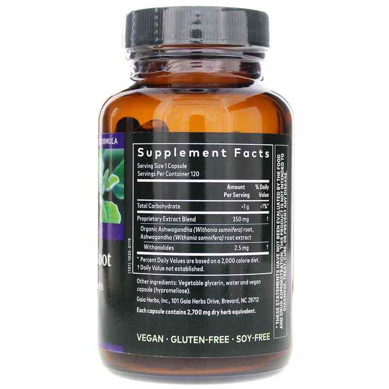 Ashwagandha Root, 120 Liquid Phyto Caps, by Gaia Herbs, image #2
