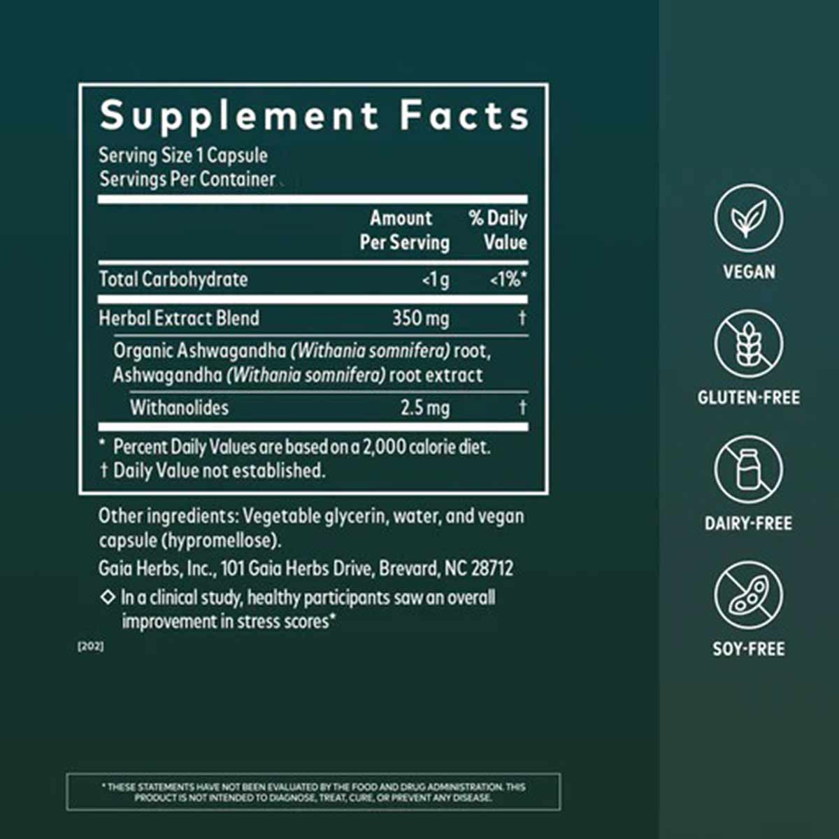 Ashwagandha Root, by Gaia Herbs