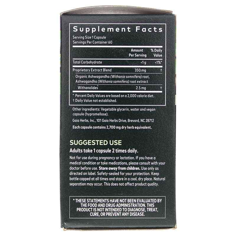 Ashwagandha Root, 60 Liquid Phyto Caps, by Gaia Herbs, image #2