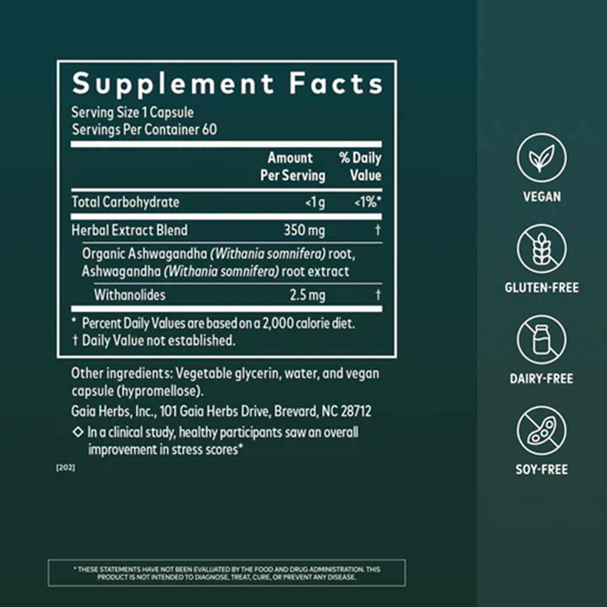 Ashwagandha Root, by Gaia Herbs