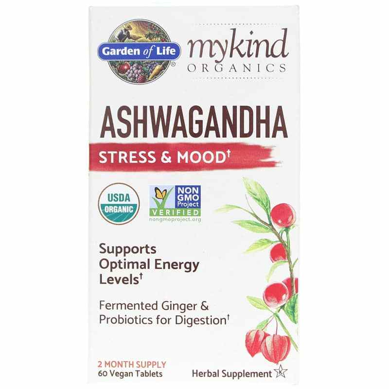 Ashwagandha Stress & Mood, by Garden of Life mykind Organics