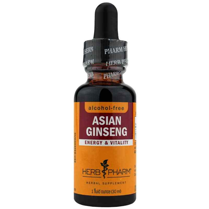 Asian Ginseng Alcohol Free, 1 Oz, by Herb Pharm
