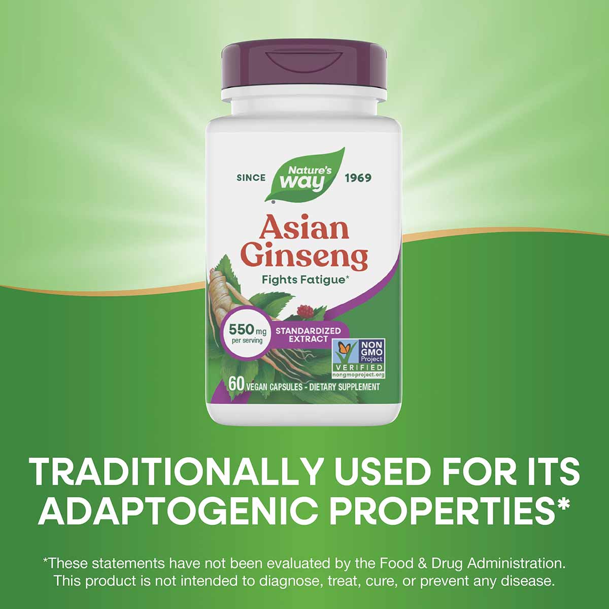 Asian Ginseng Premium Extract, by Natures Way