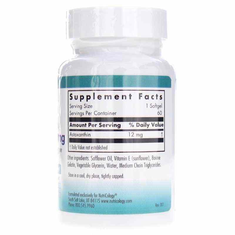 Astaxanthin 12 Mg, by Nutricology, image #2