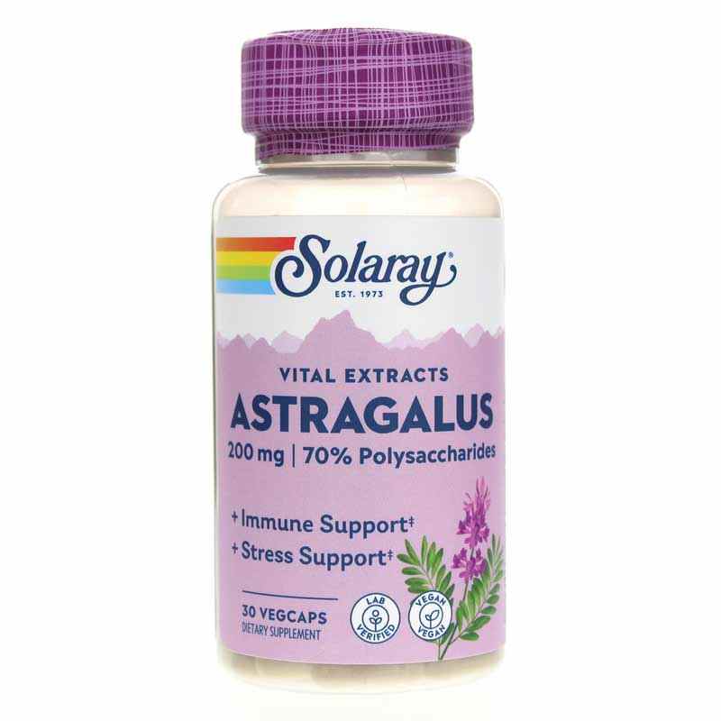 Astragalus Root Extract 200 Mg, 30 Veg Capsules, by Solaray