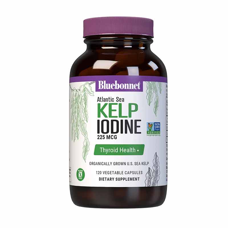 Atlantic Sea Kelp Iodine, 120 Veg Capsules, by Bluebonnet