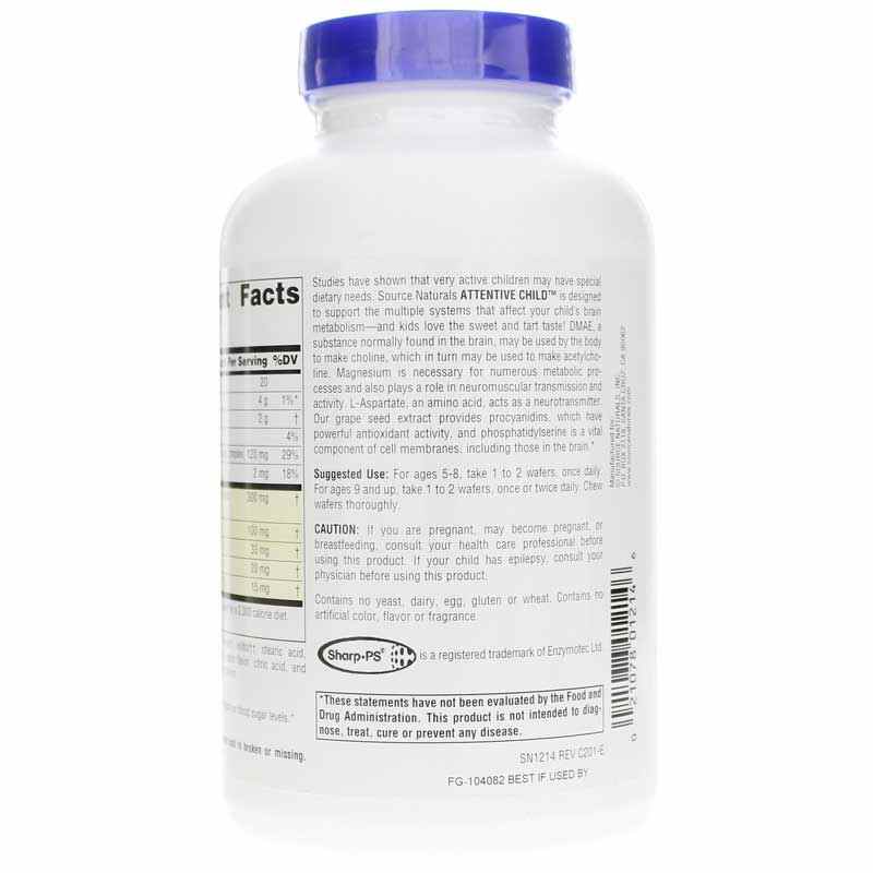 Attentive Child Fruit Chewables, 60 Chewables, by Source Naturals, image #3