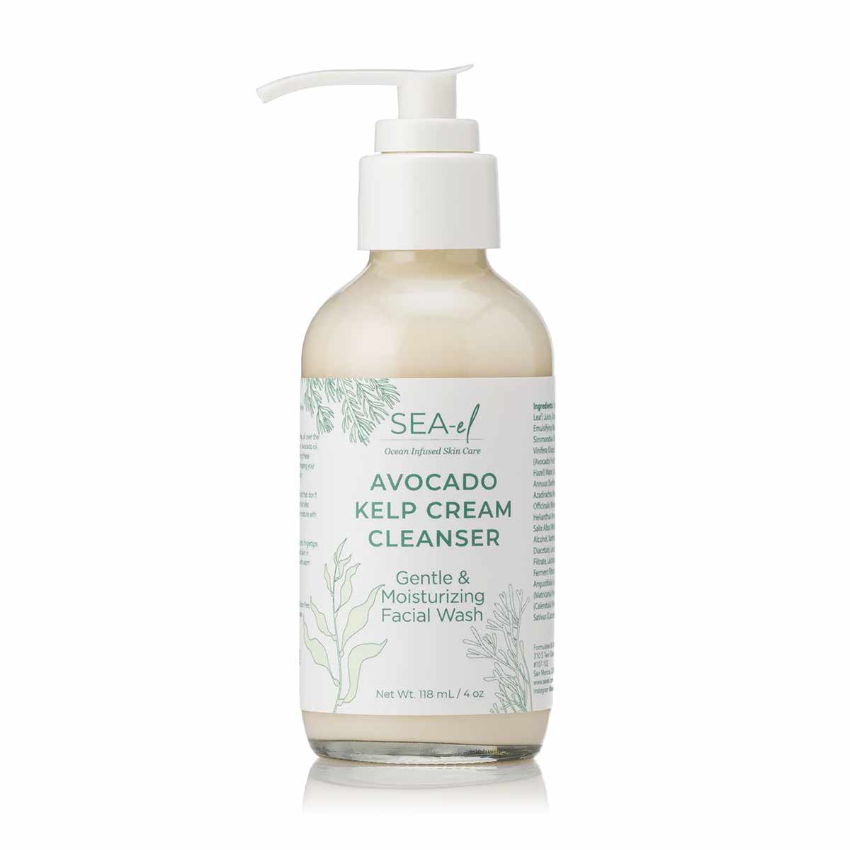 Avocado Kelp Facial Cleanser, by Sea-El Skincare