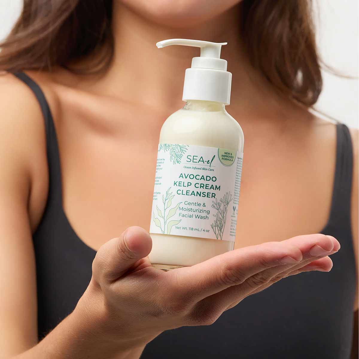 Avocado Kelp Facial Cleanser, by Sea-El Skincare