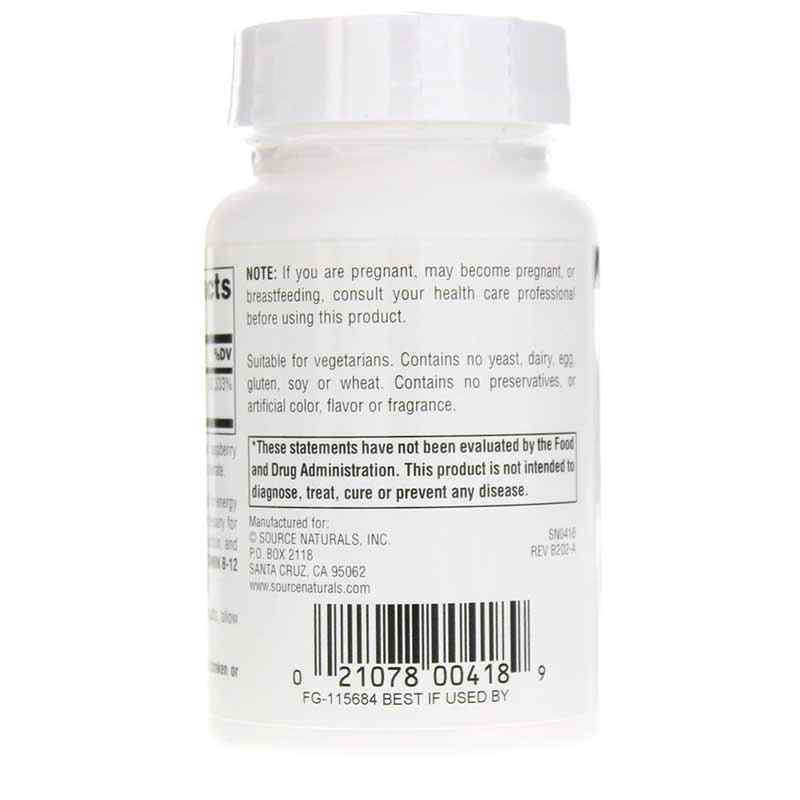 B-12 2,000 Mcg, 100 Lozenges, by Source Naturals, image #3