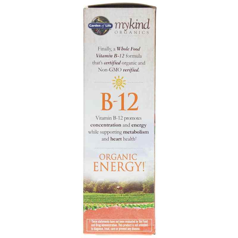 B-12 Spray Raspberry, by Garden of Life mykind Organics, image #4