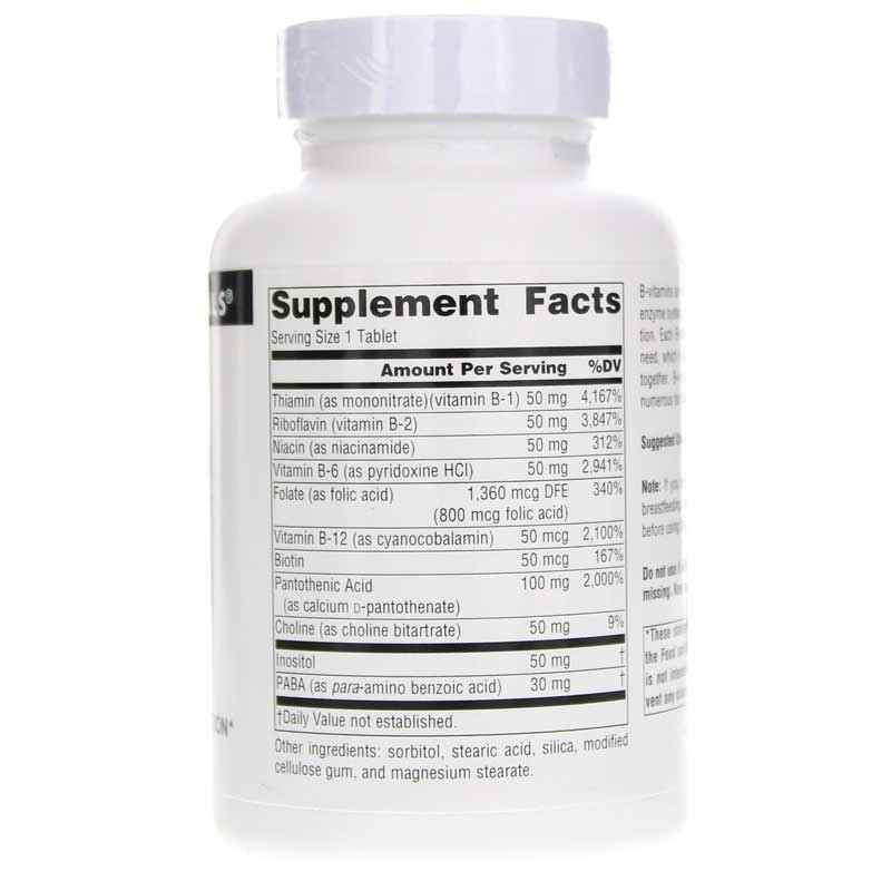 B-50 Complex, 100 Tablets, by Source Naturals, image #2
