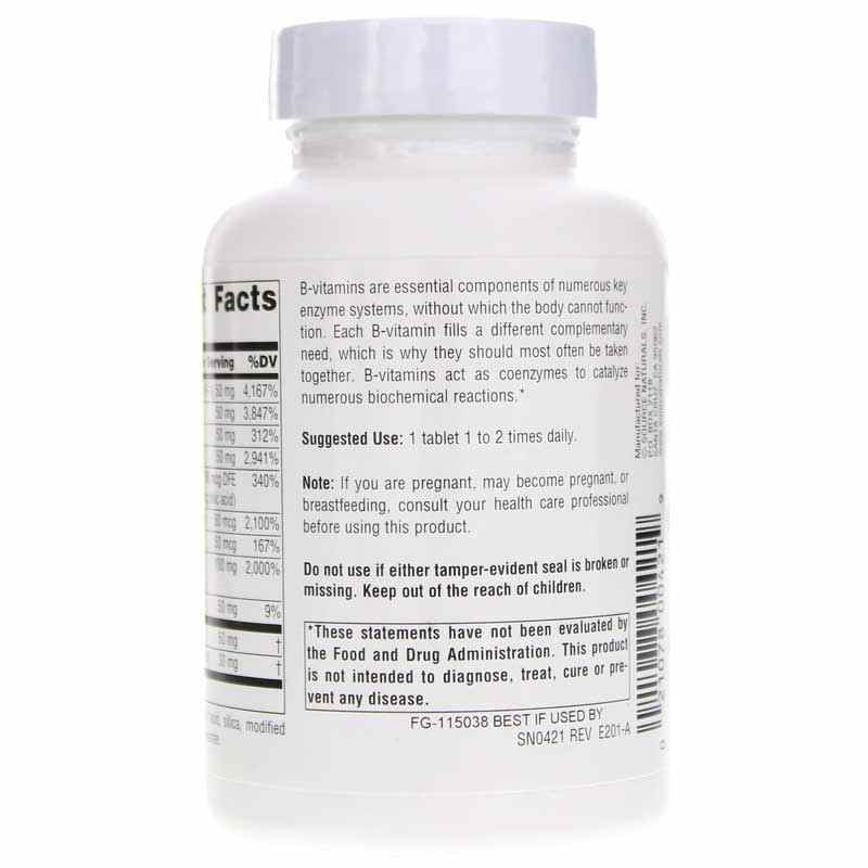 B-50 Complex, 100 Tablets, by Source Naturals, image #3