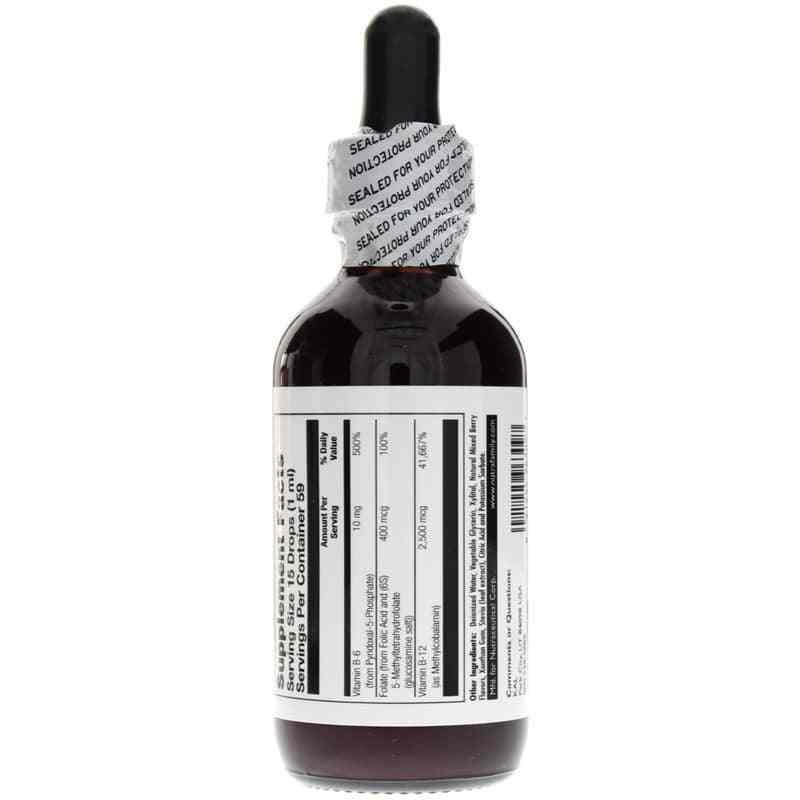 B-6 B-12 Folic Acid Dropins, Mixed Berry, by Kal, image #3