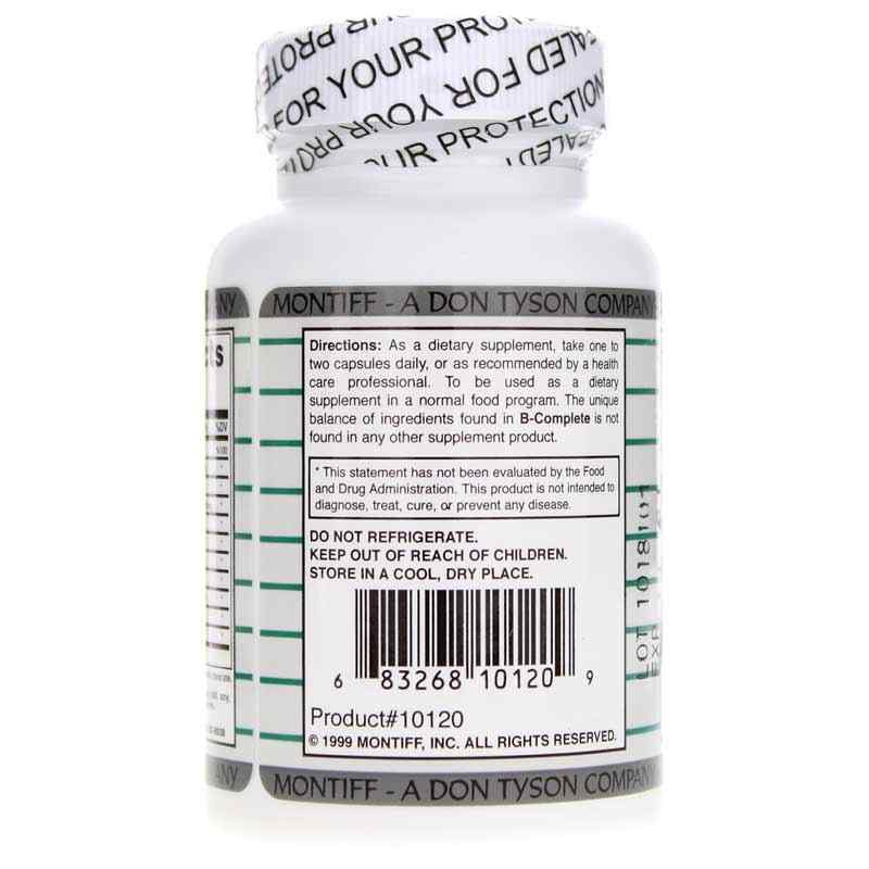 B-Complete B-Complex & Antioxidant Formula, 60 Capsules, by Montiff, image #3