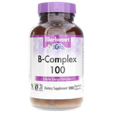 B-Complex 100, 100 Veg Capsules, by Bluebonnet