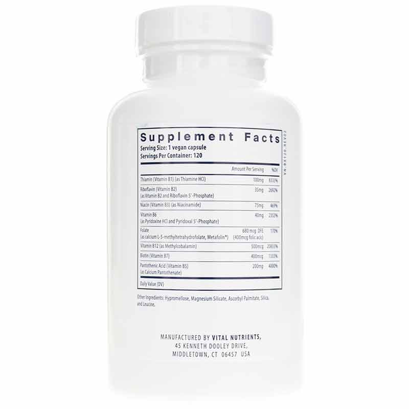 B-Complex, 120 Veg Capsules, by Vital Nutrients, image #2