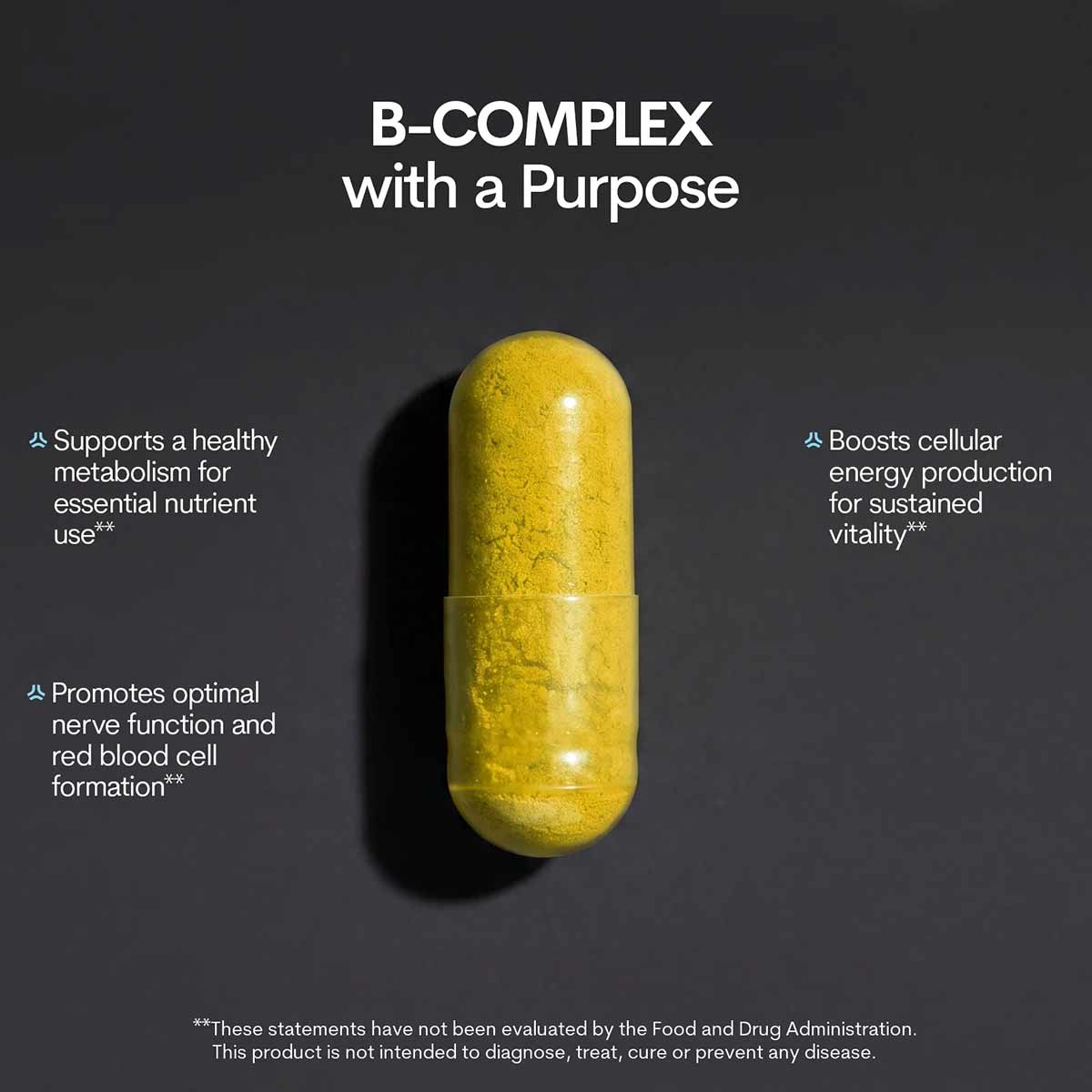 B-Complex Bottle 60 Capsules, by Core Med Science