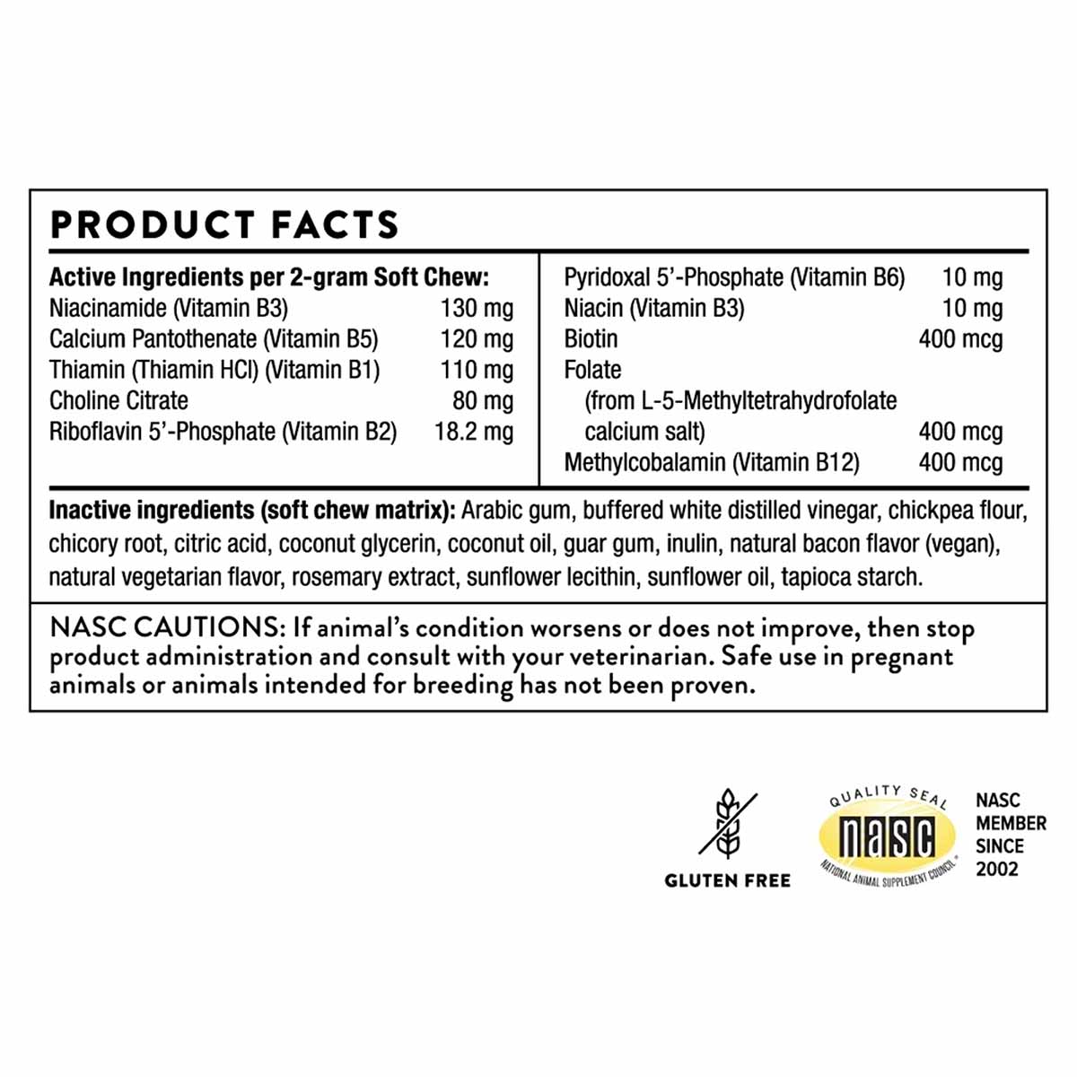 B ComplexVET for Dogs and Cats, 60 Soft Chews, by Thorne Vet