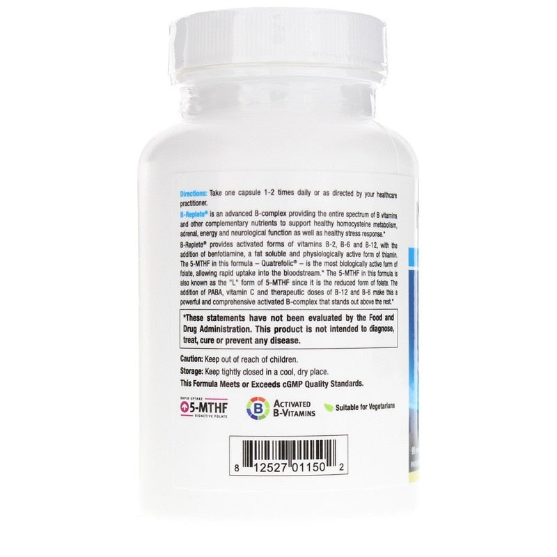 B-Replete, 90 Veg Capsules, by NuMedica, image #3