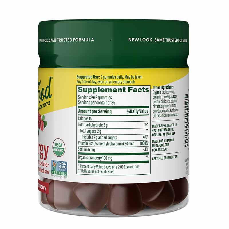 B12 Energy Gummies, Cranberry, by Megafood, image #2