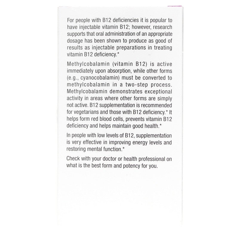B12 Methylcobalamin 5000 Mcg, by Natural Factors, image #3