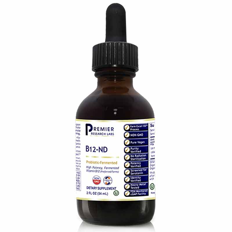 B12-ND Liquid 1,000 Mcg, by Premier Research Labs