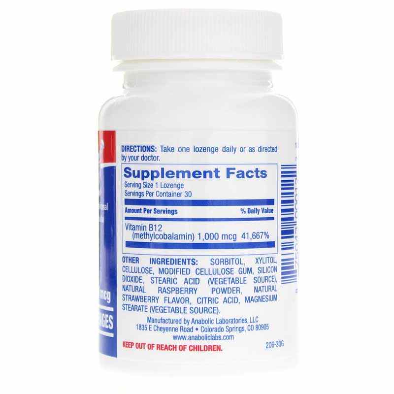 B12-Plus 1000 Mcg, by Anabolic Laboratories, image #2