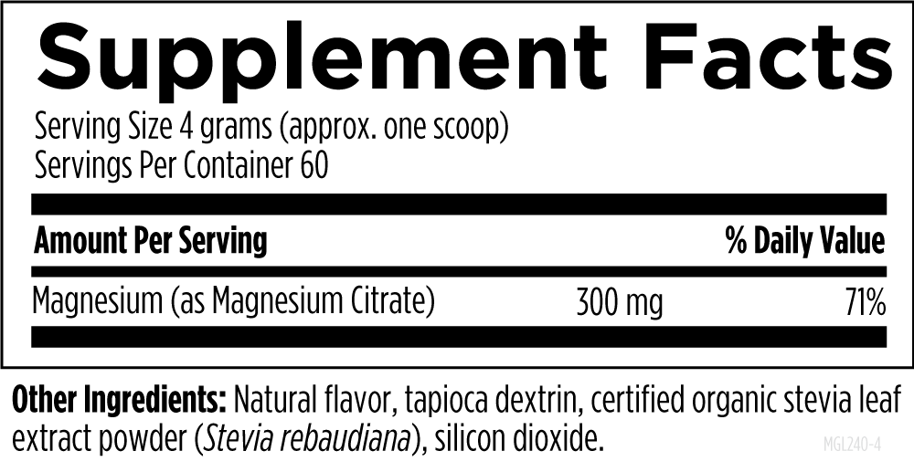MagCitrate Powder, 8.5 Oz, by Designs For Health