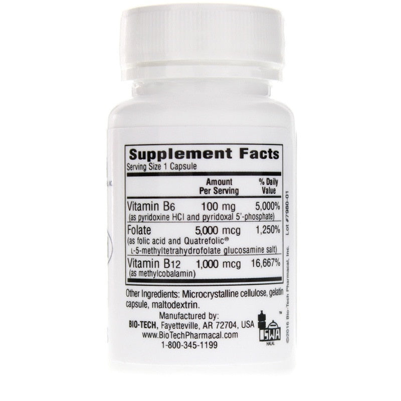 B6-Folic Acid, by Bio-Tech Pharmacal, image #2
