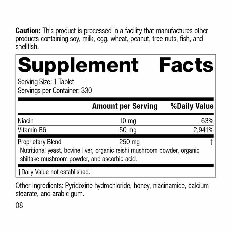 B6 Niacinamide, 330 Tablets, by Standard Process, image #2