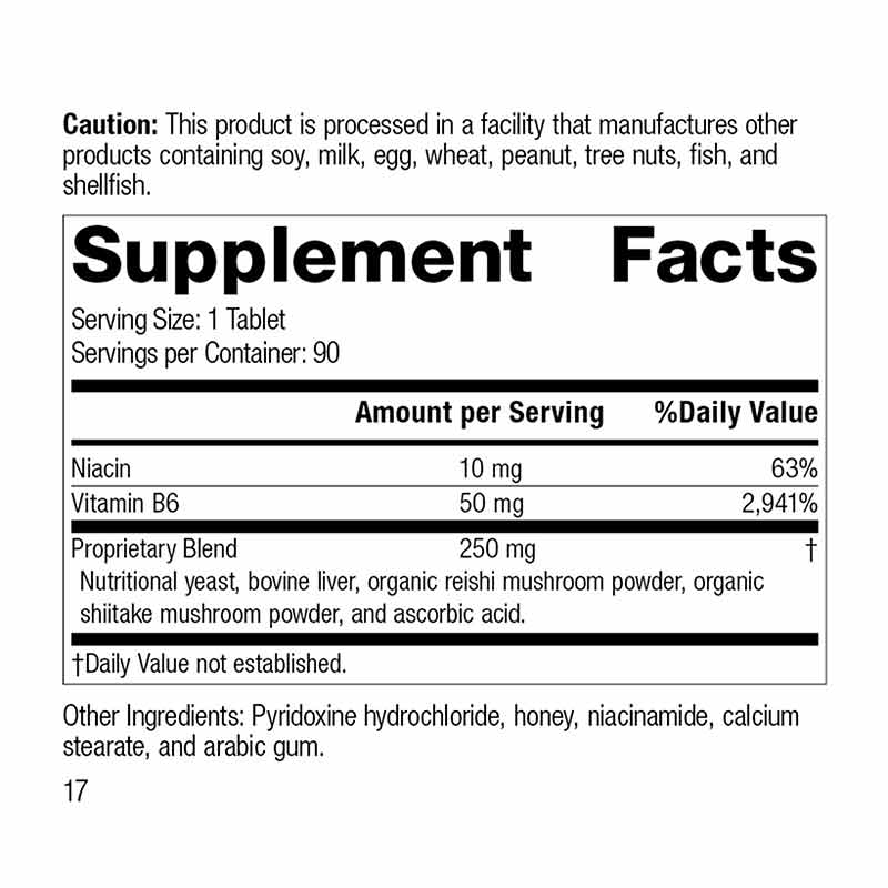 B6 Niacinamide, 90 Tablets, by Standard Process, image #2