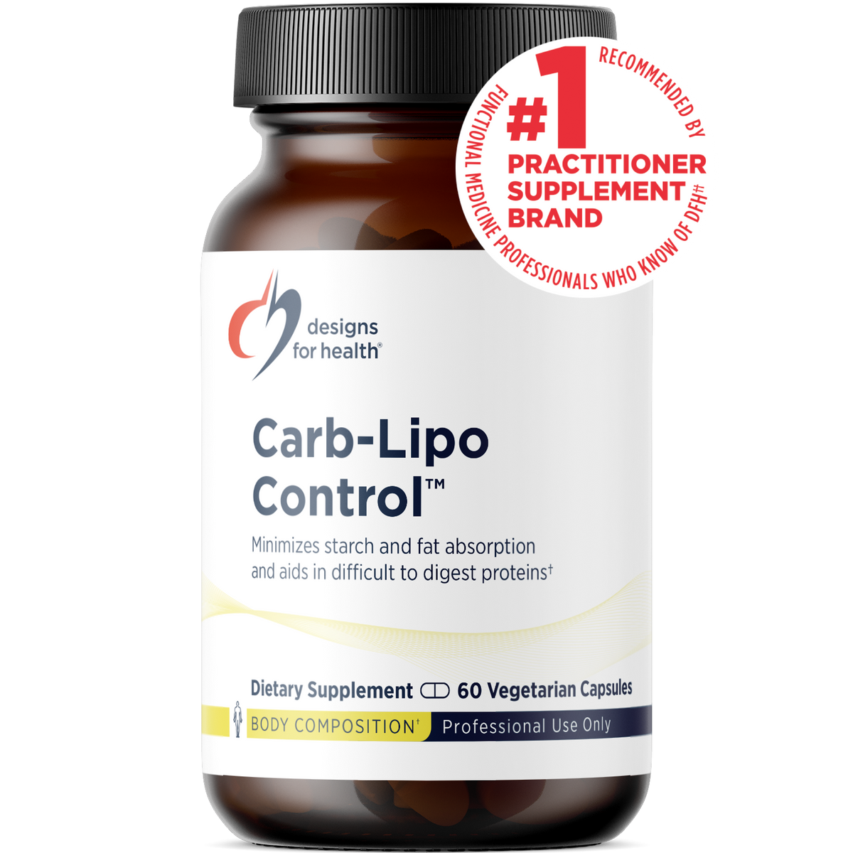 Carb-Lipo Control, 60 Veg Capsules, by Designs For Health