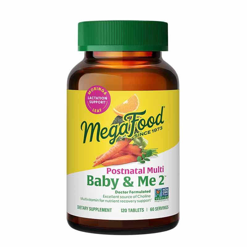 Baby & Me 2 Postnatal Multi, 120 Tablets, by Megafood