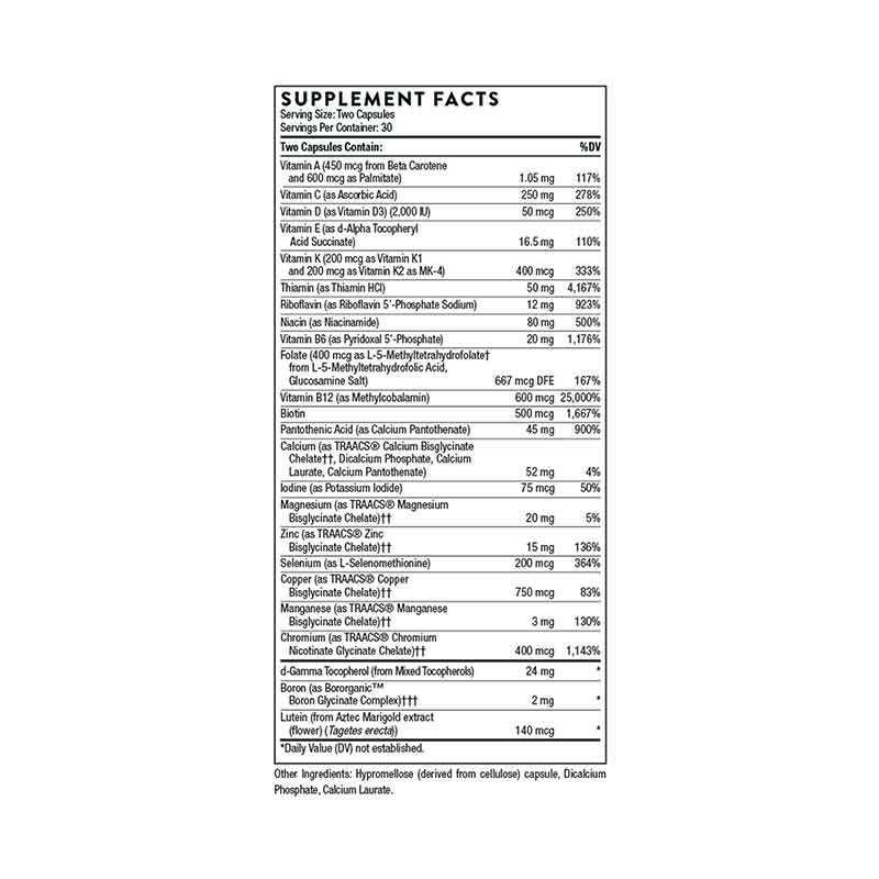 Basic Nutrients 2/Day NSF Certified, by Thorne Research, image #3