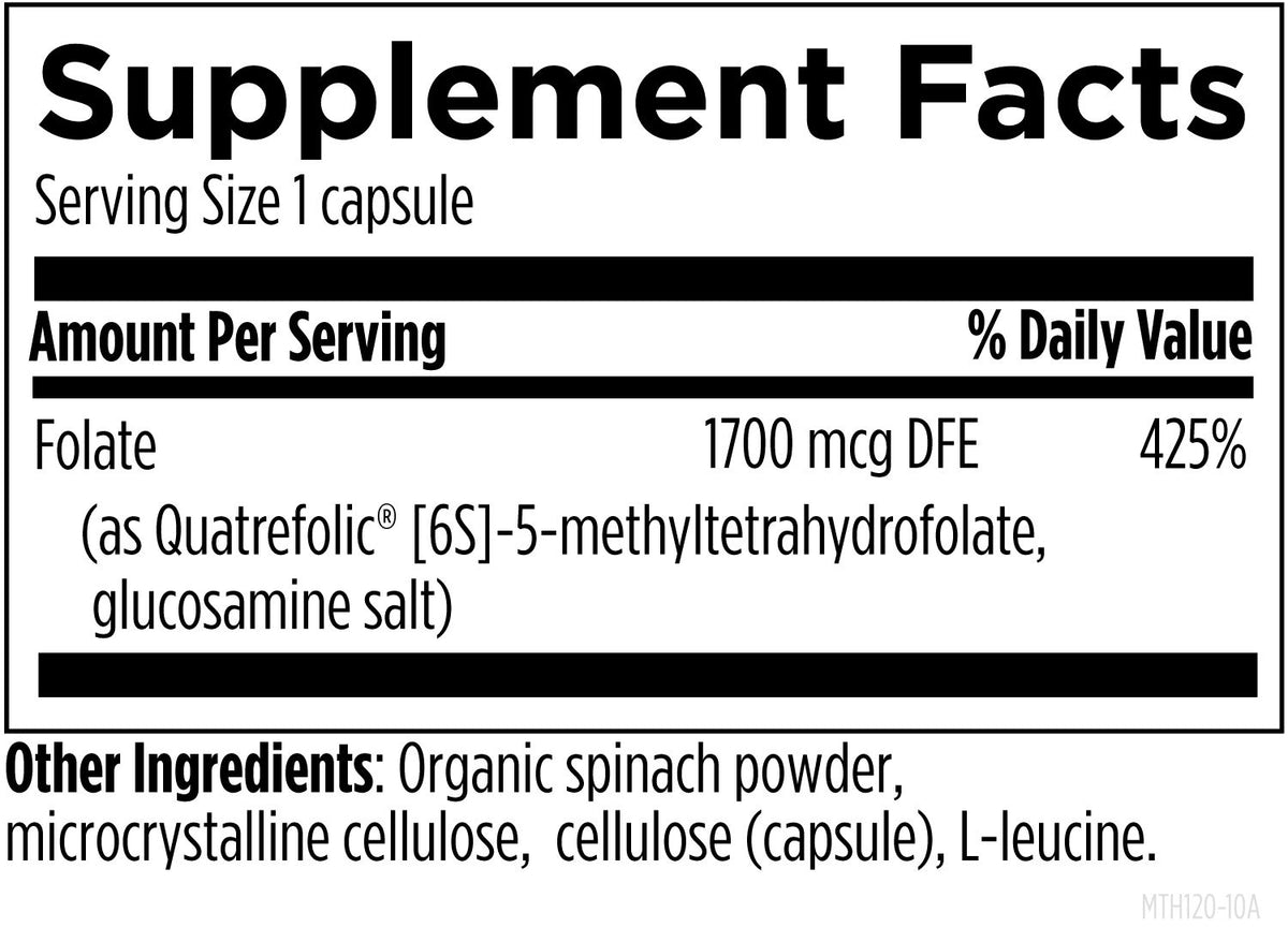 L-5-MTHF 1700 Mcg DFE, by Designs For Health
