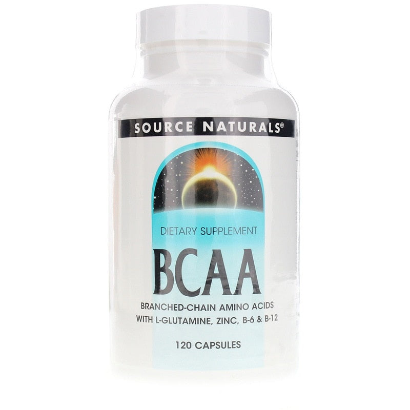 BCAA Branched-Chain Amino Acids, 120 Capsules, by Source Naturals